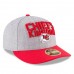 Men's Kansas City Chiefs New Era Heather Gray/Red 2018 NFL Draft Official On-Stage Low Profile 59FIFTY Fitted Hat 2979306